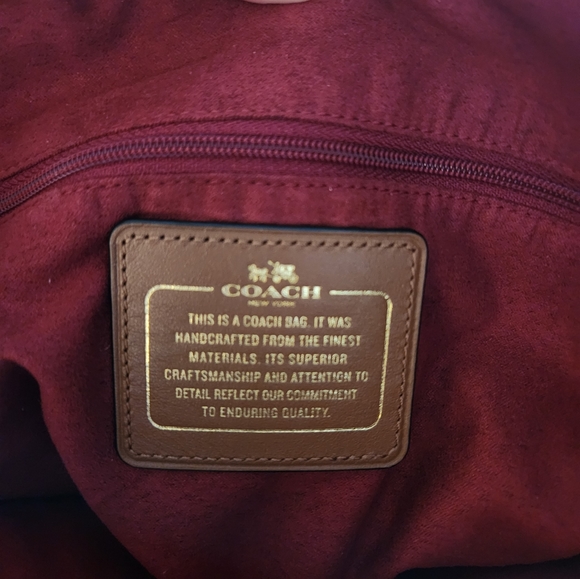 Coach purse, purple/ eggplant colour - Picture 2 of 2